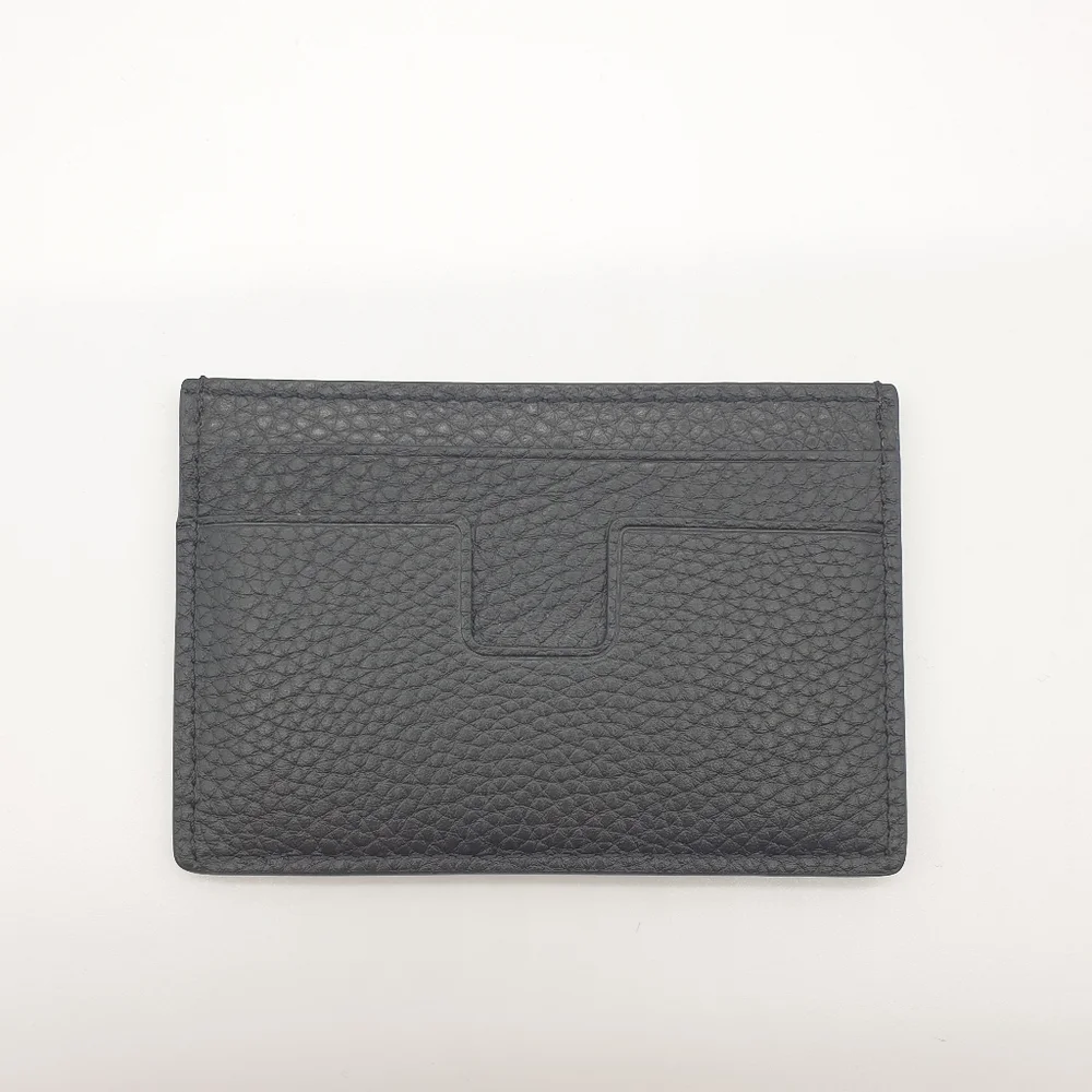 Tom Ford T line card case cardholder wallet black new